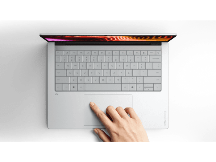 HP OmniBook X Laptop 14 inch Next Gen AI  14-ka0064TU, Silver - 14" - Glacier silver aluminum (D78FHPA) - Other