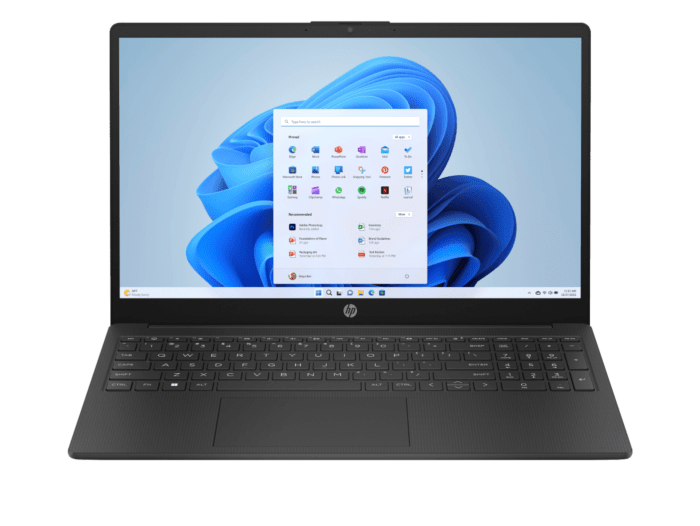 HP Laptop 15-fc0831AU - 15.6-inch - Jet black (D78GRPA) - Center facing