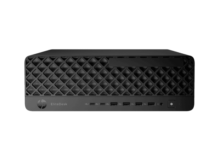 HP EliteDesk 8 SFF G1i Desktop AI PC - Without Screen - Silver (D80C1PT) - Center facing
