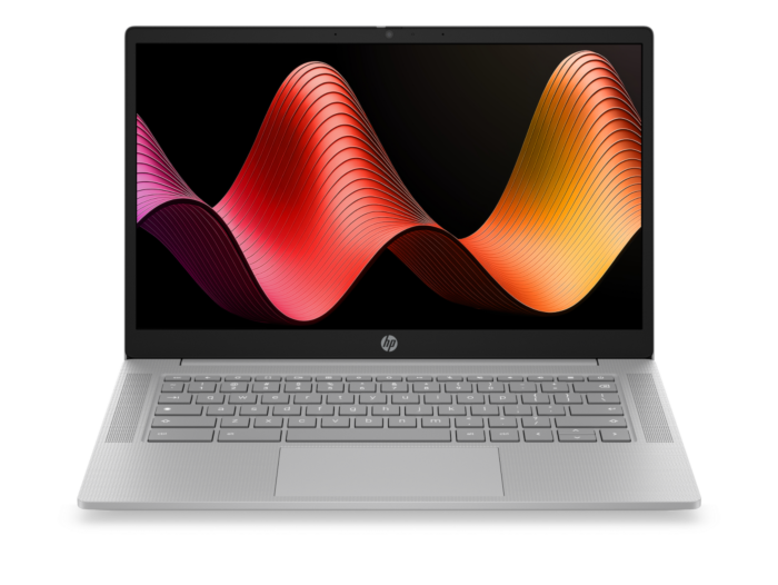 HP Chromebook 14a-nm0002MU, Gray - 14-inch - Modern gray (D9NF9PA) - Center facing