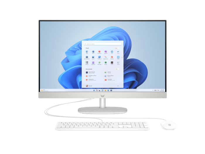 HP 27 inch All-in-One 27-cr0025a PC - 27" - Shell white (D9UB8PA) - Center facing