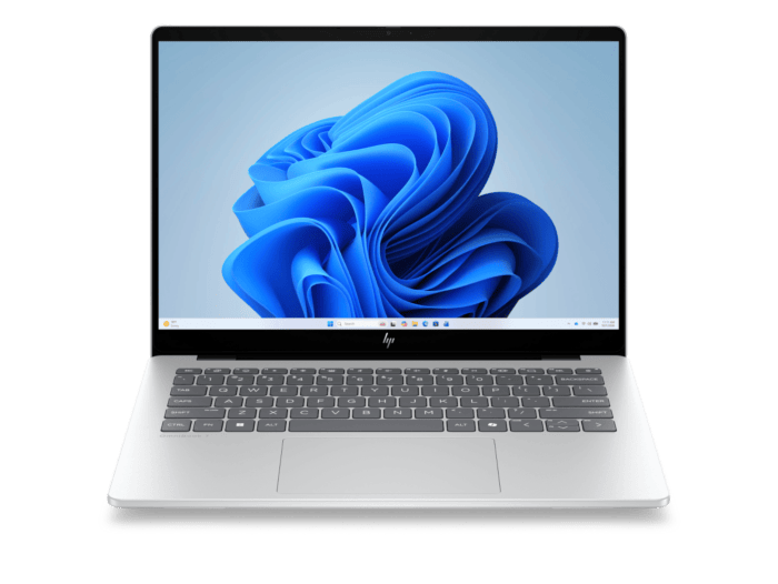 HP OmniBook 7 Laptop Next Gen AI 14-hg0049TU - 14" - Glacier silver aluminum (DD6L2PA) - Center facing
