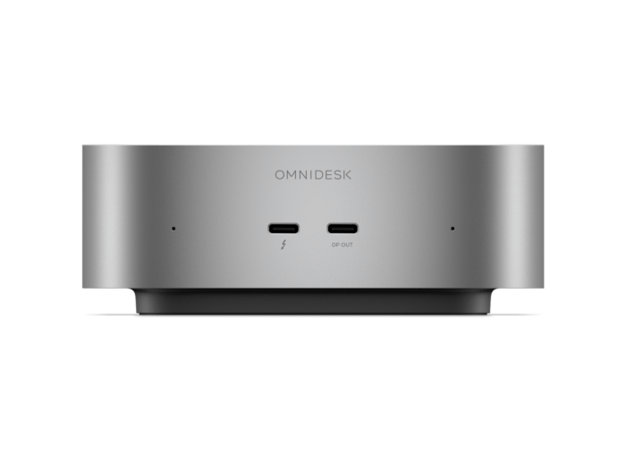 HP OmniDesk Mini Desktop M05-0001a PC - Without Screen - Smoke silver (E44LTPA) - Center facing