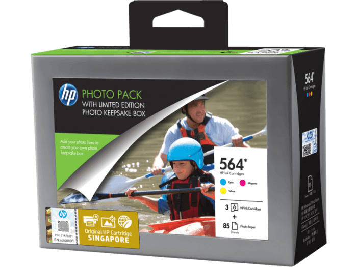 HP 564 Series Photosmart Value Pack-85 sht/10 x 15 cm with Photo Storage Box