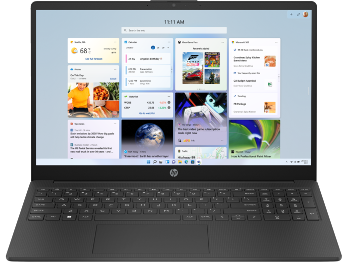 HP 15.6 inch Laptop 15-fc0838AU, Black - 15.6-inch - Jet Black (D89SCPA)