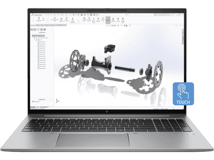 HP ZBook Firefly 16 inch G11 Mobile Workstation PC, Silver - 16-inch - Silver (A1PH5PT)