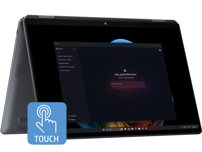 HP OmniBook Ultra Flip 14 inch Laptop 14-fh0112TU, Gray - 14-inch - Eclipse gray (CJ1C0PA)