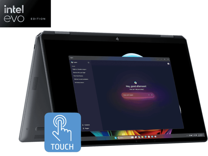 HP OmniBook Ultra Flip Refurbished 14 inch 14-fh0006TU Next Gen AI PC, Grey - 14-inch - Eclipse gray (AY6V1PAR)