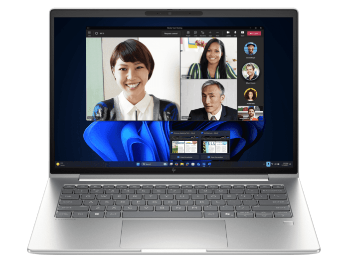 HP EliteBook 6 G1i 14 inch Laptop AI PC, Silver + Poly Blackwire 3220 Stereo USB-C Headset +USB-C/A Adapter - 14-inch - Pike Silver (C86MGPA-BN3)