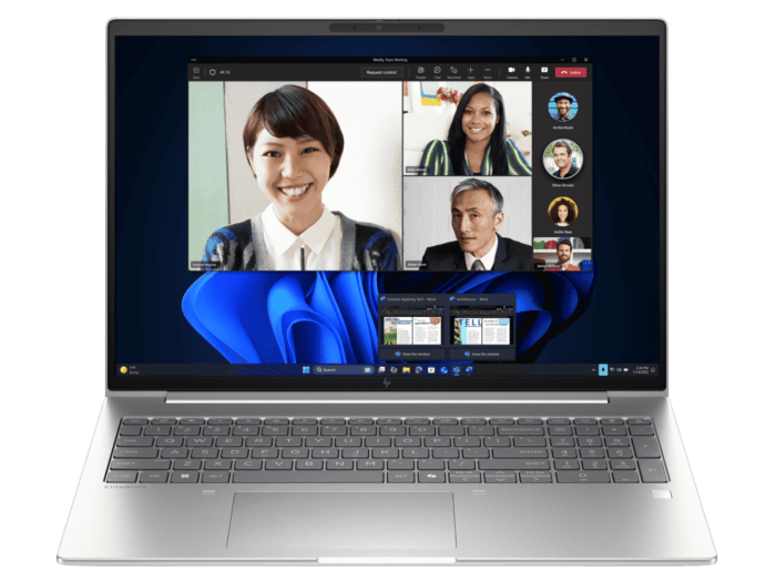 HP EliteBook 6 G1i 16 inch Laptop AI PC, Silver + HP Series 5 Pro 27 inch QHD Monitor - 527pq - 16-inch - Pike Silver (C86MJPA-BN4)