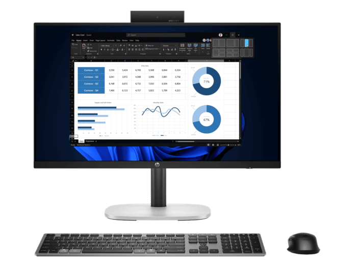 HP ProStudio 4 All-in-One G1i 23.8 inch Desktop AI PC + HP Series 5 Pro 23.8 inch FHD Monitor  - 524pf - 23.8" - Jet Black (C3QQ7PT-BN4)