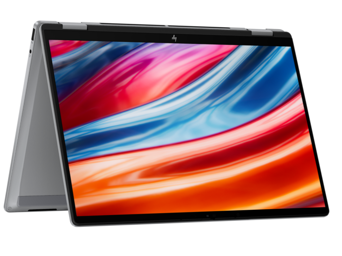 HP OmniBook X Flip 2-in-1 14 inch Laptop Next Gen AI 14-fm0017TU, Silver - 14-inch - Meteor silver aluminum (BM0A5PA)