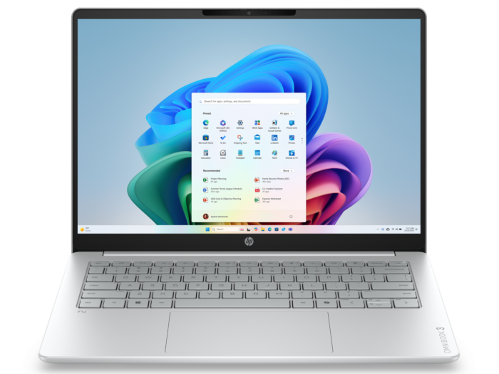 HP OmniBook 3 Laptop Next Gen AI 14-hs0006TU - 14" - Glacier silver cover and keyboard frame, canvas gray base (D79TKPA)