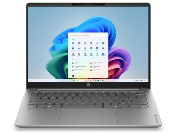 HP OmniBook 3 Laptop Next Gen AI 14-hz0075QU, Silver - 14-inch - Nouvelle silver aluminum (E66C2PA)