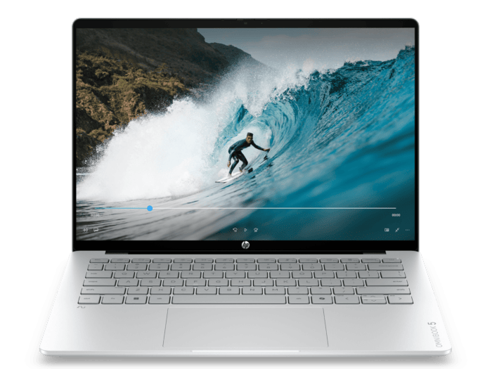 HP OmniBook 5 Laptop AI 14-kf0014TU, Silver - 14-inch - Glacier silver aluminum (DG6C9PA)