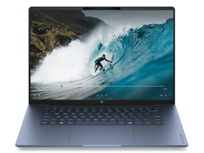 HP OmniBook 5 16 inch Laptop Next Gen AI 16-bf1002QU, Blue - 16-inch - Starlit blue aluminum (D78GWPA)