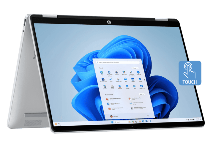 HP OmniBook 5 Flip 14 inch 14-fp0051TU, Silver - 14-inch - Glacier silver (BM3S9PA)