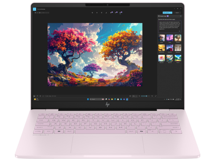 HP OmniBook 7 14 inch AI 14-fr0055TU, Pink - 14-inch - Powder pink (C42D2PA)