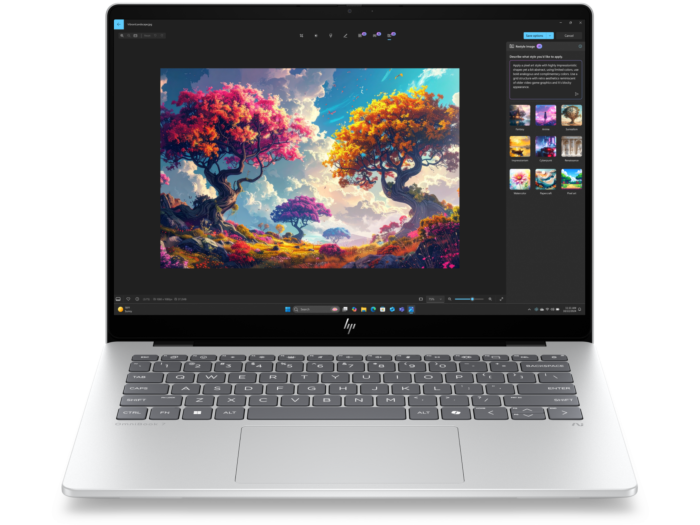 HP OmniBook 7 14 inch Laptop Next Gen AI 14-hg0049TU, Glacier Silver - 14-inch - Glacier silver aluminum (DD6L2PA)