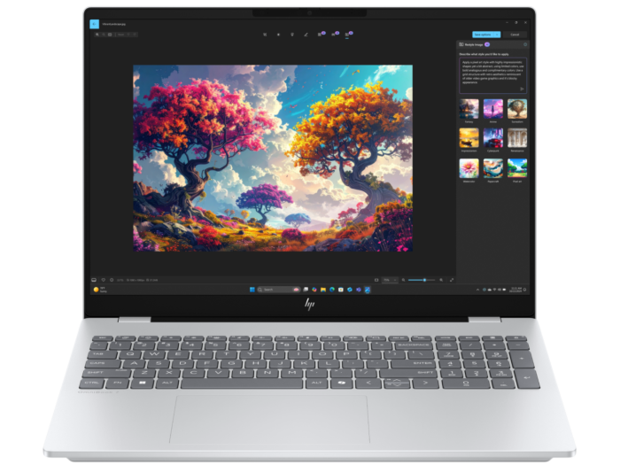 HP OmniBook 7 Laptop Next Gen AI 16 inch Laptop 16-bh0037TU, Silver - 16-inch - Meteor silver aluminum (D78GYPA)