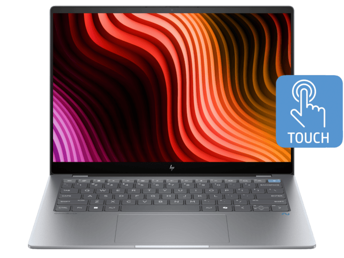 HP OmniBook X Refurbished 14 inch Laptop 14-fe0000QU Next Gen AI PC, Silver - 14-inch - Meteor silver aluminum (A42H8PAR)