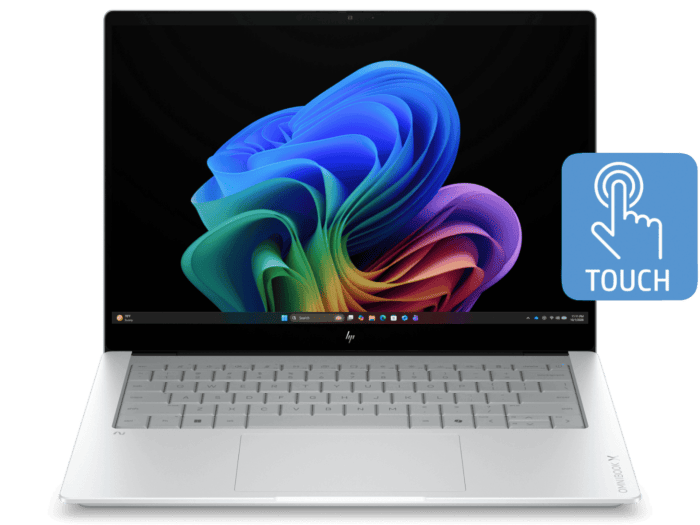 HP OmniBook X Laptop 14 inch Next Gen AI  14-ka0063TU, Silver - 14" - Glacier silver aluminum (D78FGPA) - Other