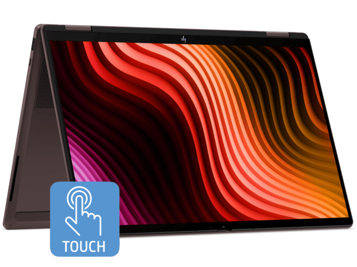 HP OmniBook X Flip 2-in-1 14 inch Laptop Next Gen AI 14-kc0050AU, Brown - 14-inch - Deep espresso aluminum (D78FMPA)