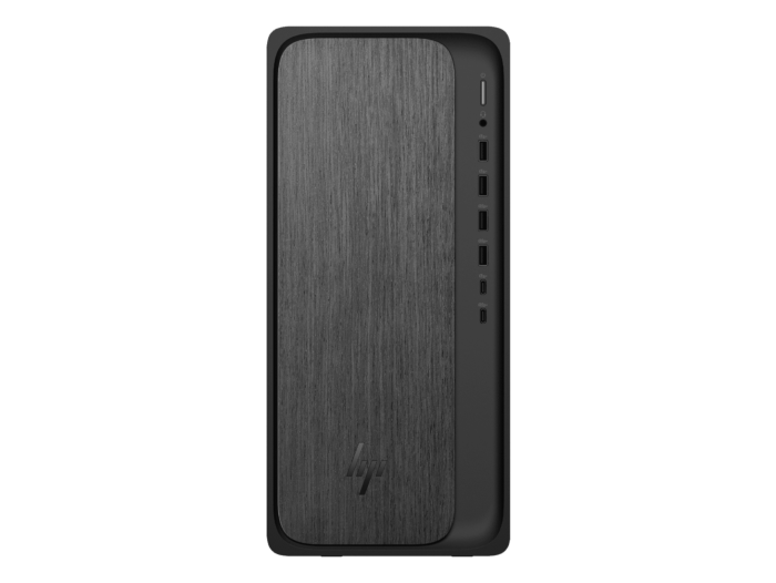 HP OmniDesk Refurbished Desktop PC M02-0010a - Without Screen - Gray wood, jack black chassis (BP5F4PAR)