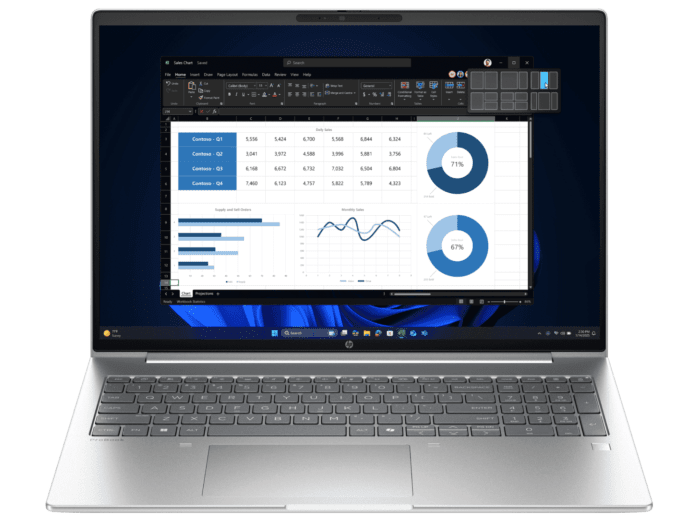 HP ProBook 4 G1ah 16 inch Laptop PC, Silver - 16-inch - Pike Silver (C86MCPA)