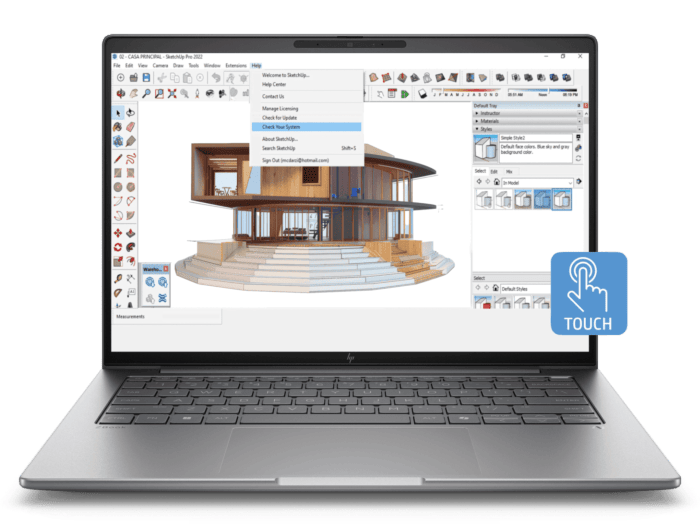 HP ZBook 8 G1ak 14 inch Mobile Workstation PC, Silver + HP Series 7 Pro 24 inch WUXGA Monitor - 724pn - 14-inch - Meteor silver (C0BQ7PT-BN4)