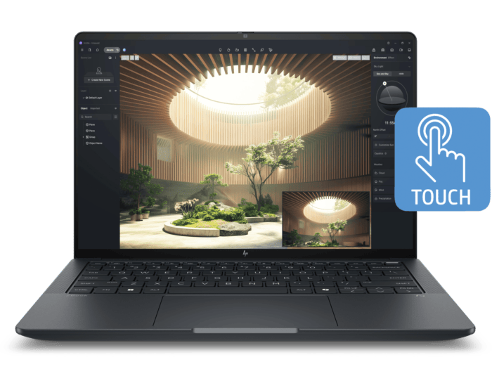 HP ZBook Ultra 14 inch G1a Mobile Workstation PC, Gray + HP Series 7 Pro 24 inch WUXGA Monitor - 724pn - 14-inch - Eclipse gray aluminium (D9HR9PT-NM1)