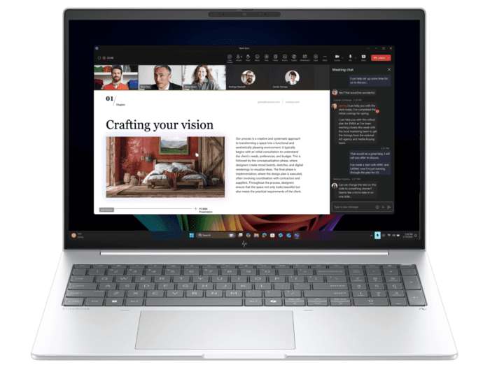 HP EliteBook 8 G1a 16 inch Laptop Next Gen AI PC, Silver + HP LaserJet M110w Printer - 16-inch - Glacier silver (C86MFPA-BN1)