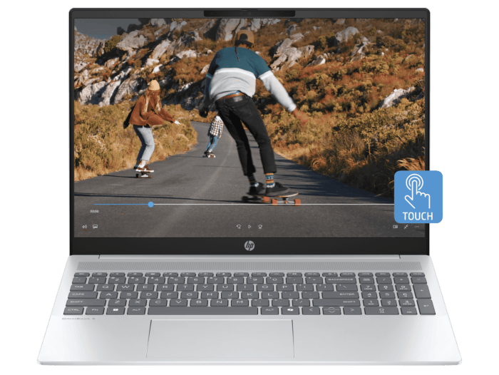 HP OmniBook 5 Refurbished Laptop AI 16-af1020TU, Silver - 16-inch - Glacier silver aluminum (BK5M6PAR)