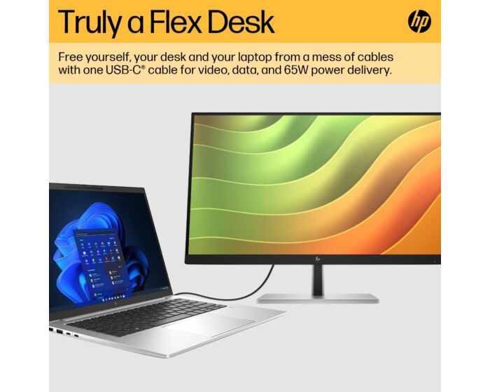 HP E24u G5 23.8 inch FHD USB-C Monitor - 23.8-inch (6N4D0AA