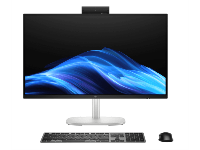 HP EliteStudio 8 All-in-One G1i 27 inch Desktop AI PC + HP Series 5 Pro 23.8 inch FHD Monitor  - 524pf - 27" - Pike silver aluminum (C0UL6PT-BN1)