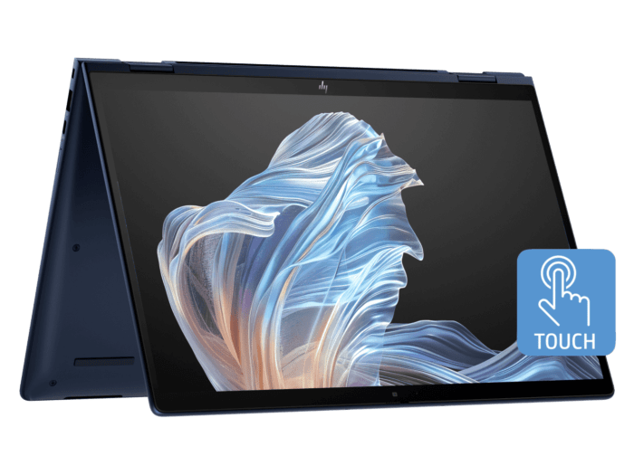 HP EliteBook X Flip G1i 14 inch Laptop Next Gen AI PC, Blue + HP 5y Onsite Notebook - 14-inch - Atmospheric blue (C86M9PA-BN2)