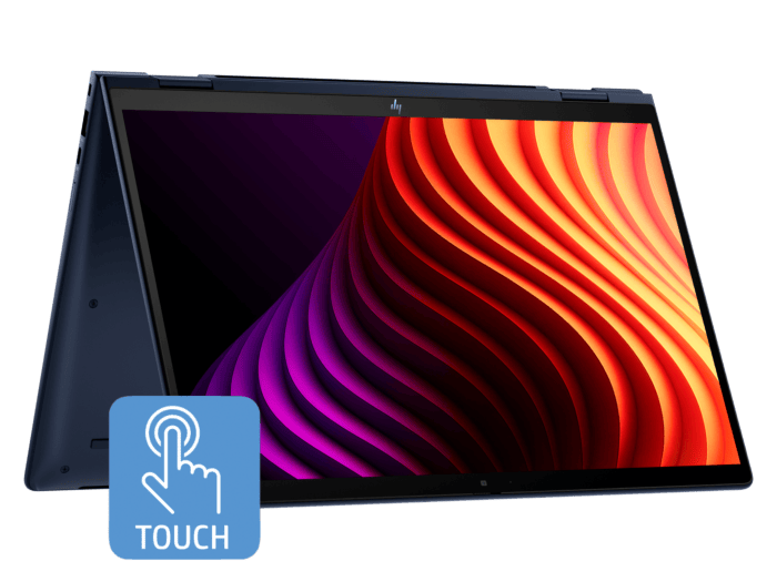 HP EliteBook X Flip G1i 14 inch Laptop Next Gen AI PC, Blue + HP Series 5 Pro 27 inch QHD Monitor - 527pq - 14-inch - Atmospheric blue (B9GH9PT-BN4)