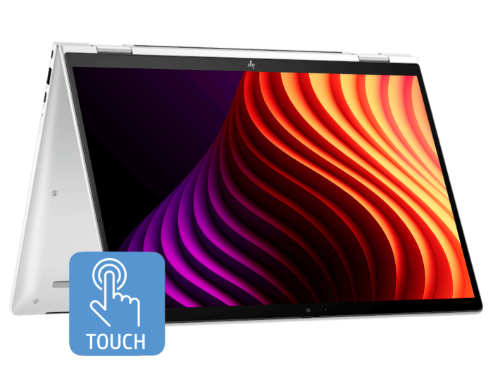 HP EliteBook X Flip G1i 14 inch Laptop Next Gen AI PC, Silver - 14-inch - Glacier silver (B9GG5PT)