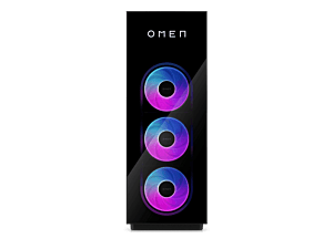 OMEN MAX 45L Gaming DT GT23-0013a - Without Screen - Shadow black glass front bezel, glass side panel, white logo (D89SRPA)