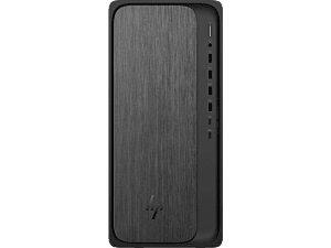 HP OmniDesk Desktop PC M02-0014 - Without Screen - Gray wood, jack black chassis (D97LMPA)