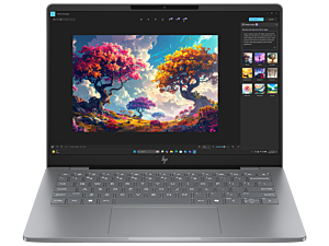 HP OmniBook 7 14 inch Laptop AI 14-fr0053TU, Silver - 14-inch - Meteor silver (C42D1PA)