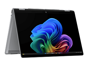 HP OmniBook X Flip 2-in-1 14 inch Laptop Next Gen AI 14-fm0017TU, Silver - 14-inch - Meteor silver aluminum (BM0A5PA)