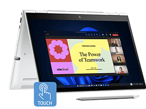 HP EliteBook 8 Flip G1i 13 inch Laptop AI PC, Silver - 13.3-inch - Glacier silver (C86NWPA)