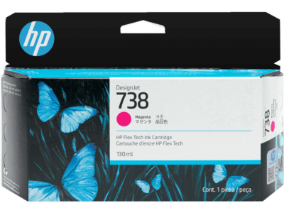 HP 738 130-ml Magenta DesignJet Ink Cartridge