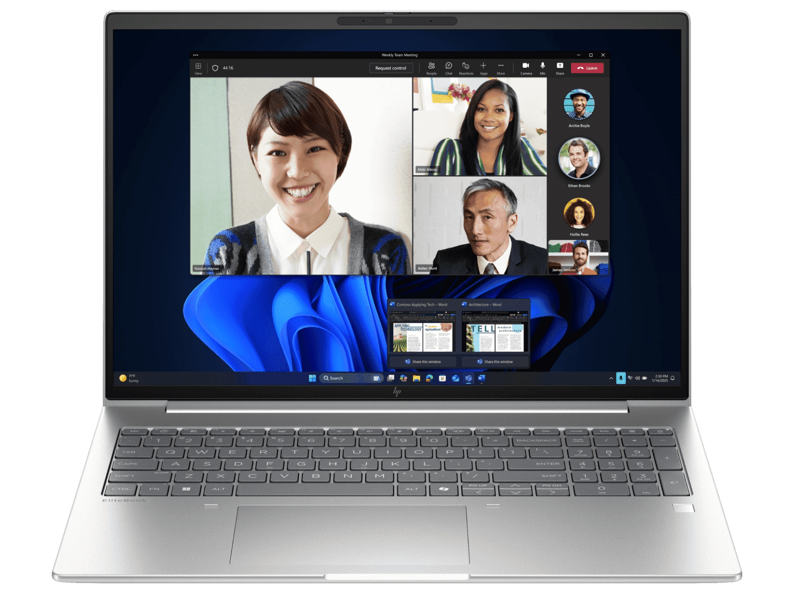 HP EliteBook 6 G1a 16 inch Laptop AI PC, Silver