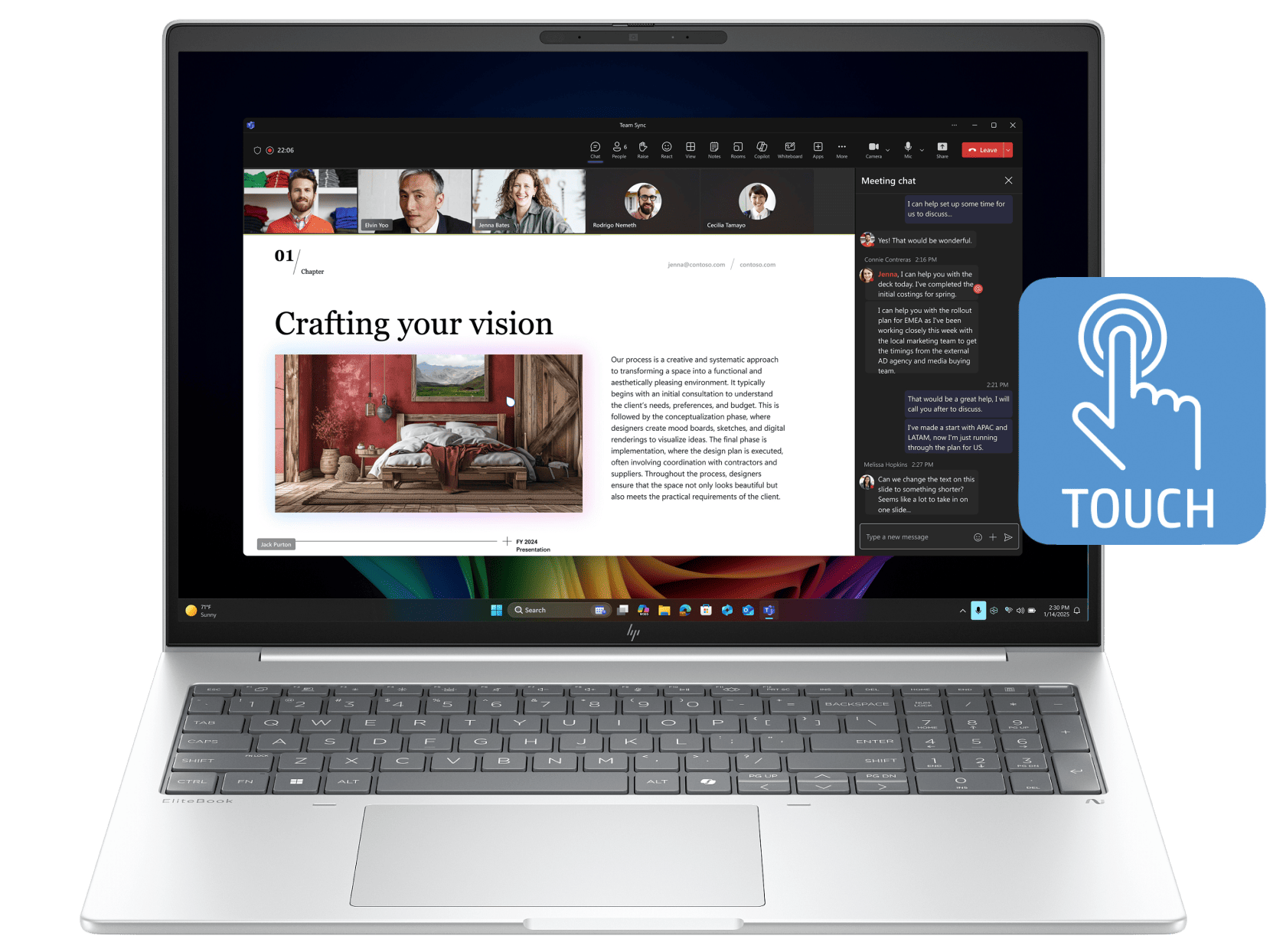 HP EliteBook 8 G1i 16 inch Laptop Next Gen AI PC, Silver