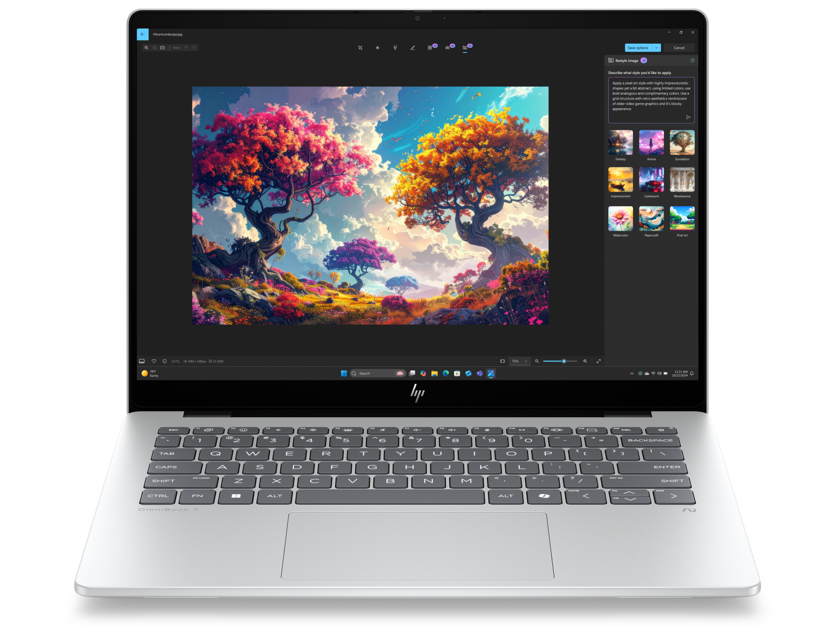 HP OmniBook 7 14 inch Laptop Next Gen AI 14-kh0020AU, Silver