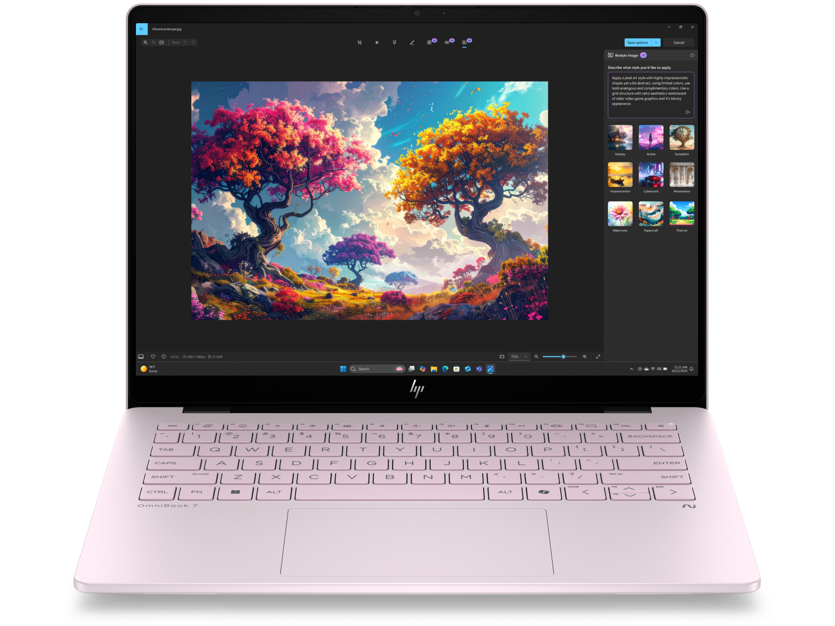 HP OmniBook 7 14 inch Laptop Next Gen AI 14-hg0047TU, Pink