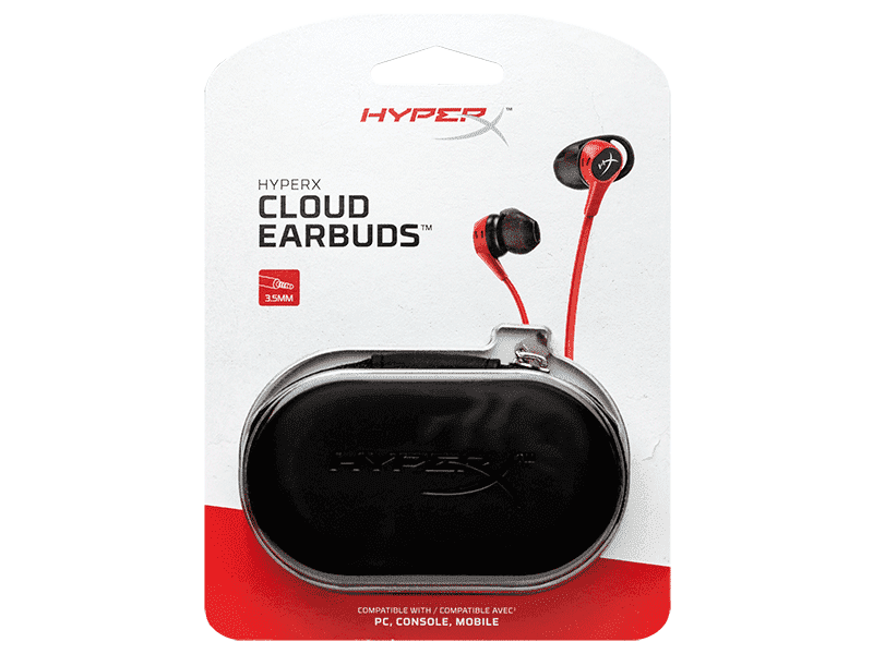 HyperX Cloud Gaming Earbuds (Red-Black 