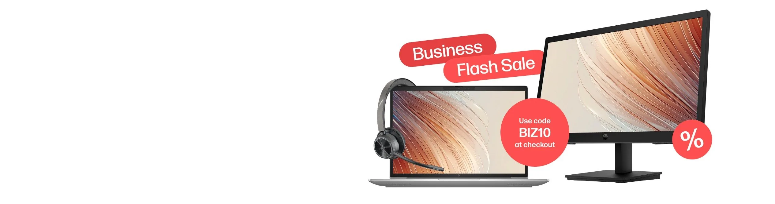 Proof of coupon - HP - Flash sale on [[business products]] at checkout